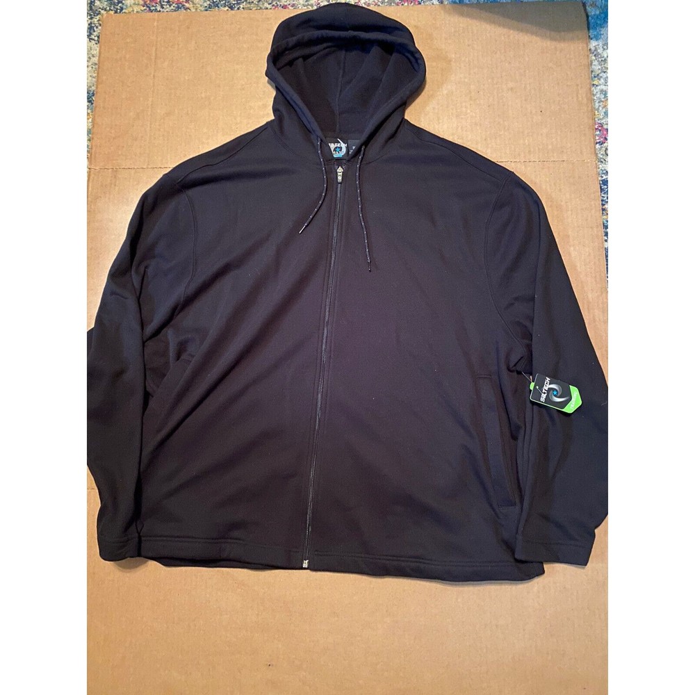 NWT. MENS SB TECH Black Zippered Sport Hoodie 3XL